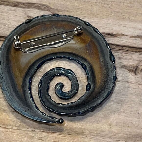 Original Brooch By David Wright Custom Made From ChromePlate NWT - Picture 3 of 6